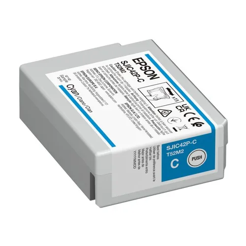 Epson SJIC42P-C Cyan Ink Cartridge - (C13T52M240)
