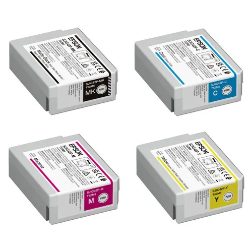 Epson C13T52M Matte Black & 3 Colour Ink Cartridge Multipack (SJIC42P-MBK/C/M/Y)