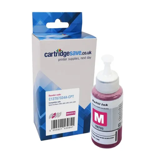Compatible Epson T6733 Magenta Ink Bottle - (C13T67334A)