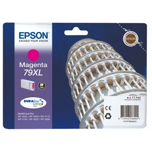 Epson 79XL High Capacity Magenta Ink Cartridge - (Tower of Pisa T7903)