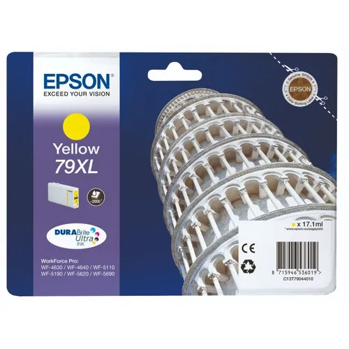 Epson 79XL High Capacity Yellow Ink Cartridge - (Tower of Pisa T7904)