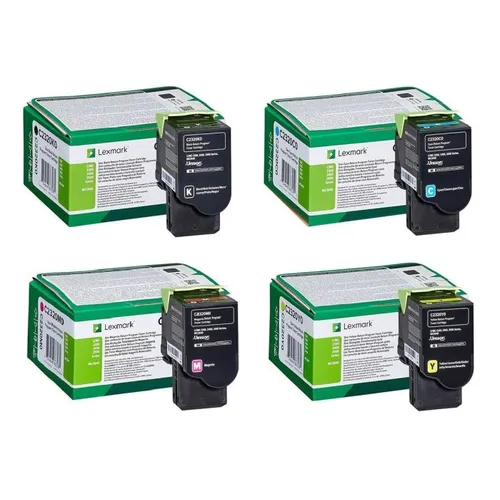 Lexmark C2320 4 Colour Return Program Toner Cartridge Multipack