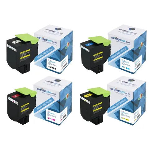 Compatible C232H Lexmark High Capacity 4 Colour Toner Cartridge Multipack