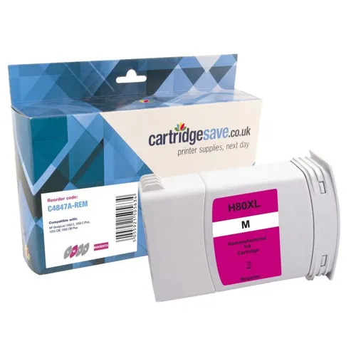 Compatible HP 80 High Capacity Magenta Printer Cartridge - (C4847A)