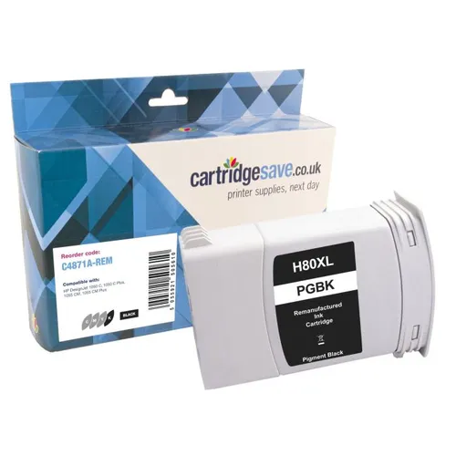 Compatible HP 80 High Capacity Black Printer Cartridge - (C4871A)