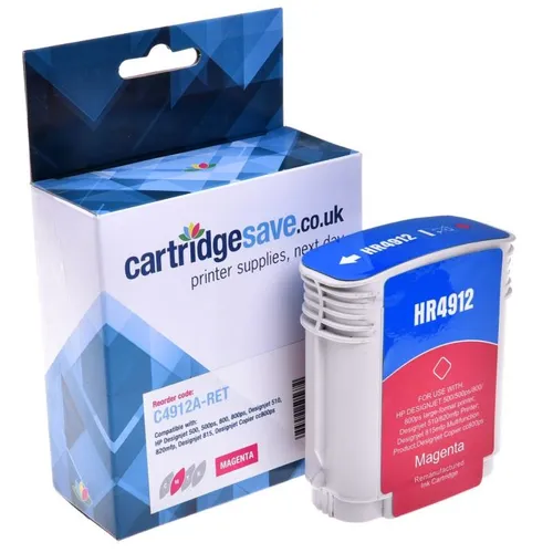 Compatible HP 82 High Capacity Magenta Ink Cartridge - (C4912A)