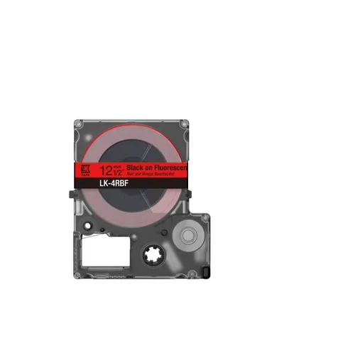 Epson C53S672099 Black on Red Labelling Tape (12mm x 5m) 