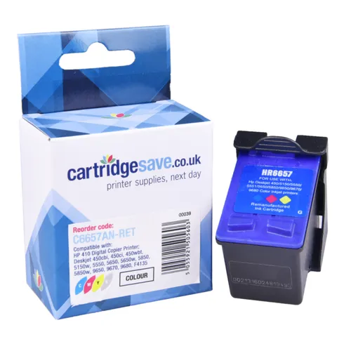 Compatible HP 57 High Capacity Tri-Colour Printer Cartridge - (C6657AN)
