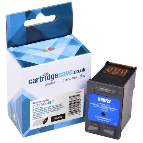 Compatible HP 27 Black Printer Cartridge - (C8727AN)
