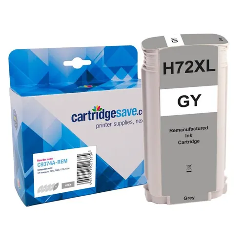 Compatible HP 72 High Capacity Grey Ink Cartridge - (Vivera C9374A)