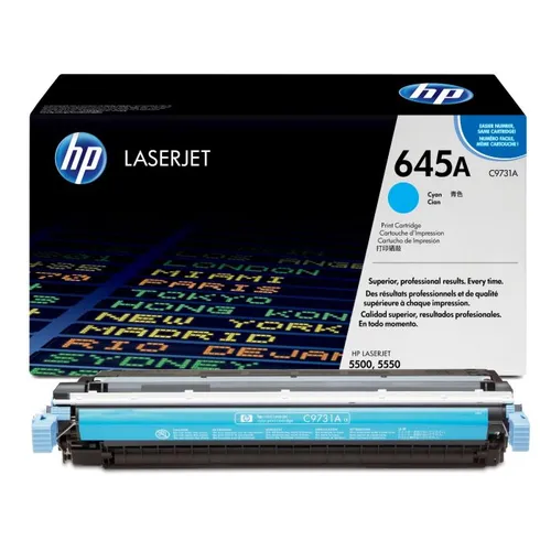 HP 645A Cyan Toner Cartridge - (C9731A)