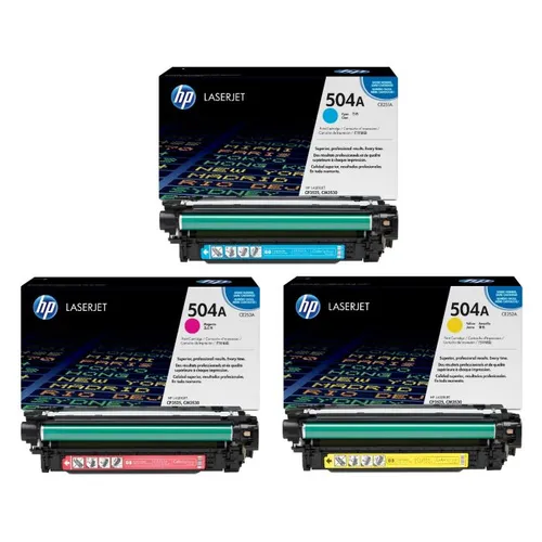 HP 504A 3 Colour Toner Cartridge Multipack