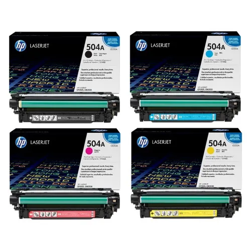 HP 504A 4 Colour Toner Cartridge Multipack