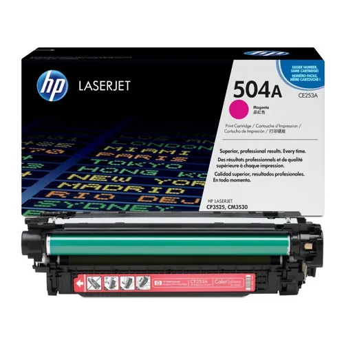 HP 504A Magenta Toner Cartridge - (CE253A)