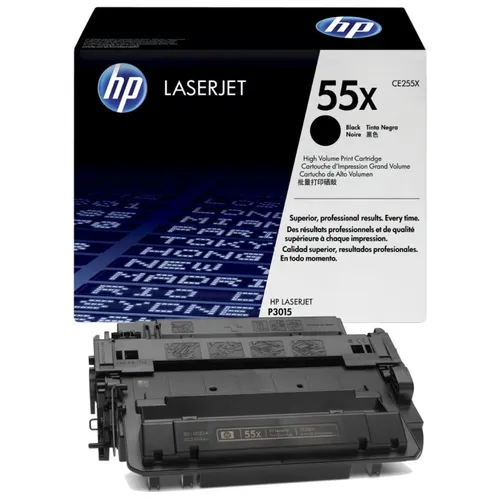 HP 55X High Capacity Black Toner Cartridge - (CE255X)