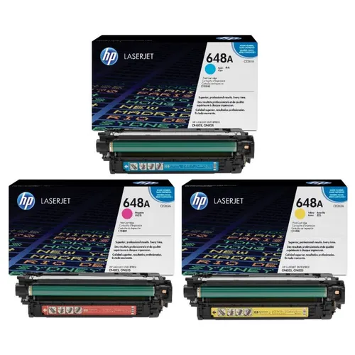 HP 648A 3 Colour Toner Cartridge Multipack
