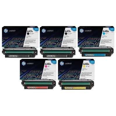 HP 647A / HP 648A 5 Colour Toner Cartridge Multipack