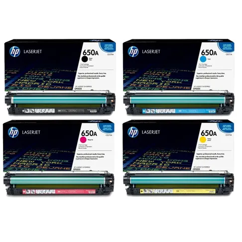 HP 650A 4 Colour Toner Cartridge Multipack