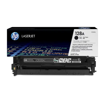HP 128A Black Toner Cartridge - (CE320A)