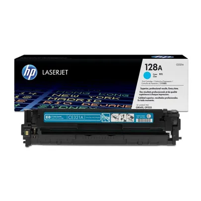 HP 128A Cyan Toner Cartridge - (CE321A)