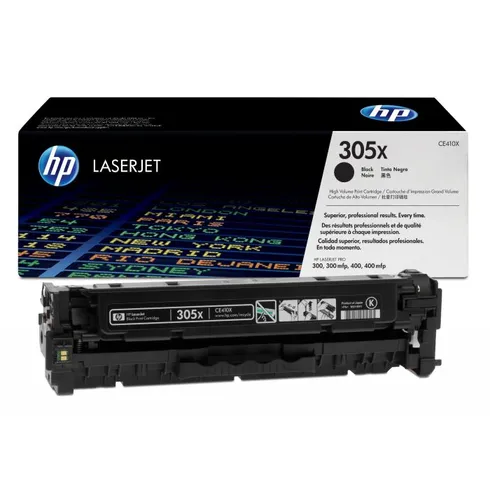 HP 305X High Capacity Black Toner Cartridge - (CE410X)