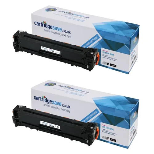 Compatible HP 131X High Capacity Black Toner Cartridge Twin Pack - (CF210XD)