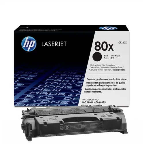 HP 80X High Capacity Black Toner Cartridge - (CF280X)
