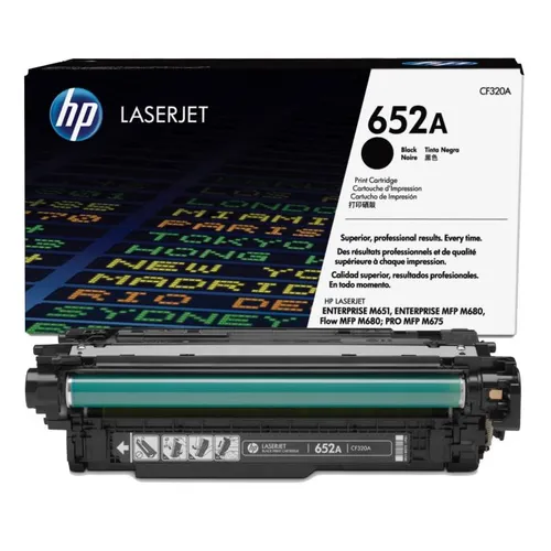 HP 652A Black Toner Cartridge - (CF320A)