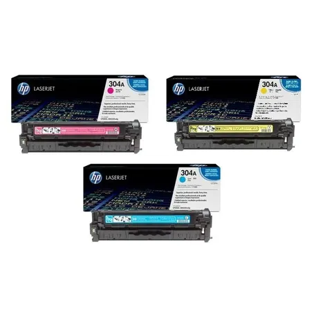 HP 304A 3 Colour Toner Cartridge Multipack - (CF372AM)