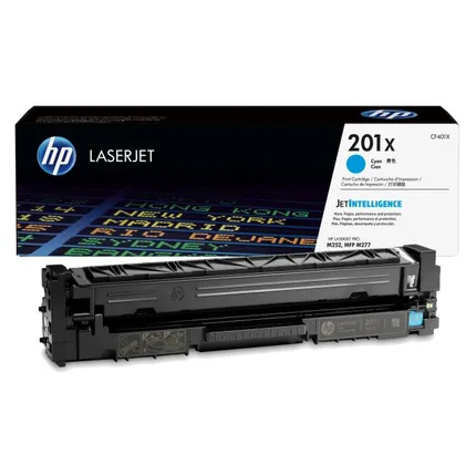 HP 201X High Capacity Cyan Toner Cartridge - (CF401X)