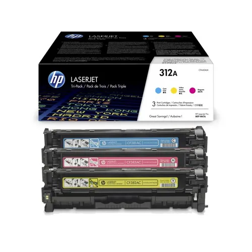 HP 312A 3 Colour Toner Cartridge Multipack - (CF440AM)