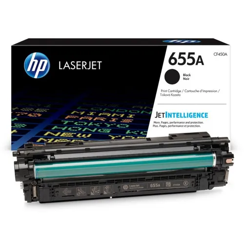 HP 655A Black Toner Cartridge - (CF450A)