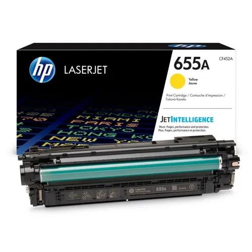 HP 655A Yellow Toner Cartridge - (CF452A)