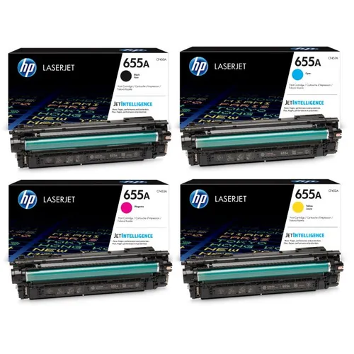 HP 655A 4 Colour Toner Cartridge Multipack