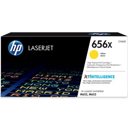 HP 656X High Capacity Yellow Toner Cartridge - (CF462X)