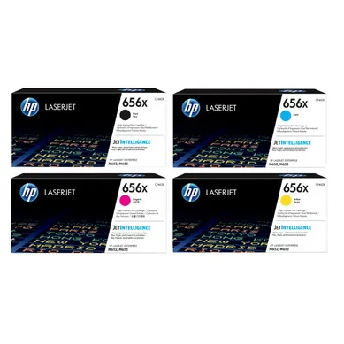 HP 656X High Capacity 4 Colour Toner Cartridge Multipack
