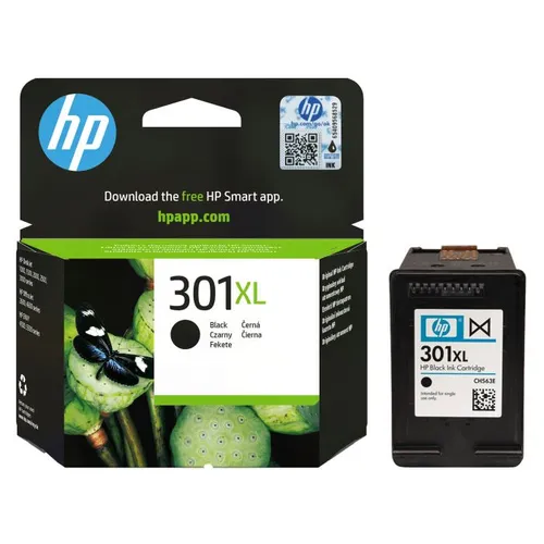 HP 301XL High Capacity Black Ink Cartridge - (CH563EE)