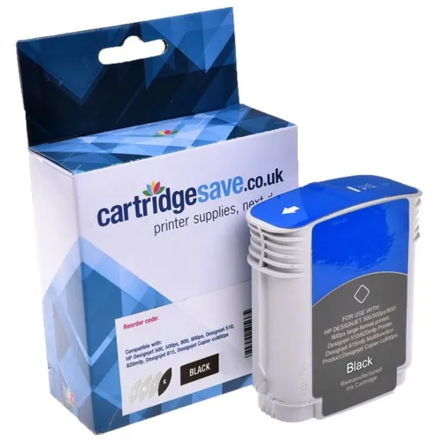 Compatible HP 82 High Capacity Black Ink Cartridge - (CH565A)