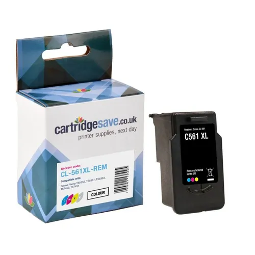Compatible Canon CL-561XL High Capacity Tri-Colour Ink Cartridge