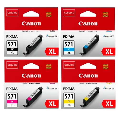 Canon CLI-571XL High Capacity 4 Colour Ink Cartridge Multipack