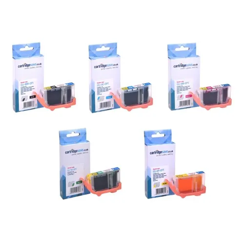 Compatible Canon PGI-5 / CLI-8 2 x Black & 5 x Colour Ink Cartridge Multipack