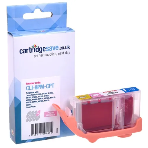 Compatible Canon CLI-8PM Photo Magenta Printer Cartridge - (0625B001)