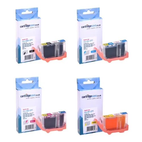 Compatible Canon CLI-8 4 Colour Ink Cartridge Multipack