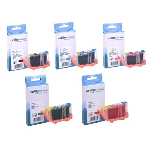 Compatible Canon CLI-8 5 Colour Ink Cartridge Multipack