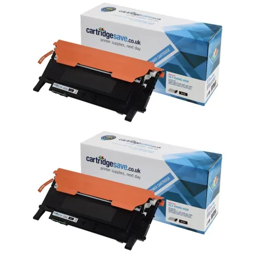 Compatible Samsung CLT-P404B Black Toner Cartridge Twin Pack (CLT-P404B/ELS)