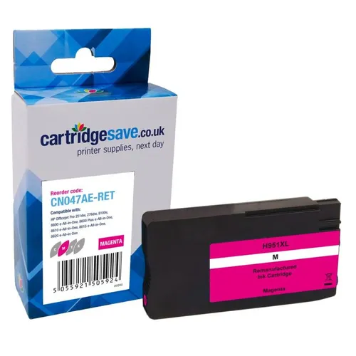 Compatible HP 951XL High Capacity Magenta Printer Cartridge - (CN047AE)