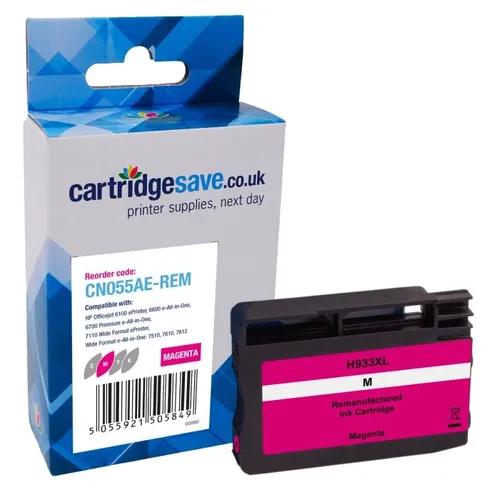 Compatible HP 933XL High Capacity Magenta Ink Cartridge - CN055AE
