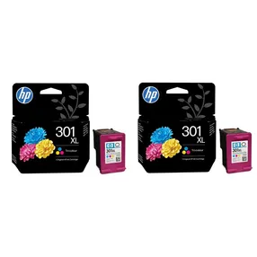 HP 301XL High Capacity Tri-Colour Ink Twin Pack - (D8J46AE)