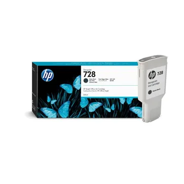 HP 728 Extra High Capacity Matte Black Ink Cartridge - (F9J68A)