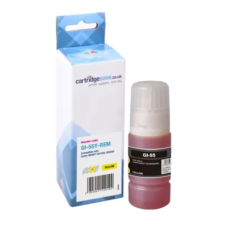 Compatible Canon GI-55Y Yellow Ink Bottle - (6291C001)